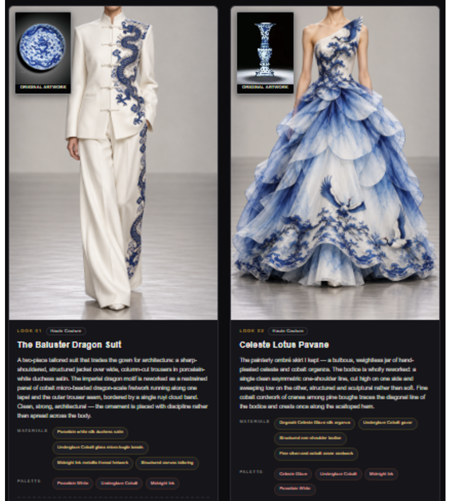 Generated couture looks